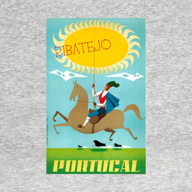 Vintage Travel Poster Portugal Ribattejo by vintagetreasure